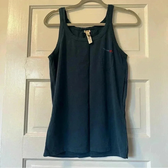 Diesel Tank Top Mens Size M Blue Pullover Cotton EUC - Picture 4 of 6